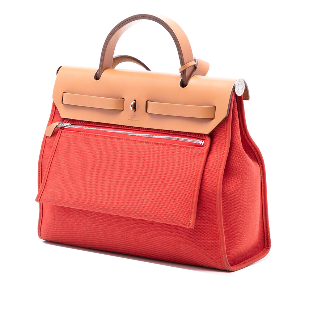 Pre-Loved Hermes Toile Herbag Zip 31 - Picture 2 of 8